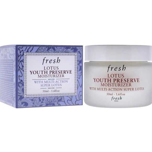 FRESH Lotus Youth Preserve Line & Texture Smoothing Moisturizer NIB 1.6 OZ/50 ml - Picture 2 of 6